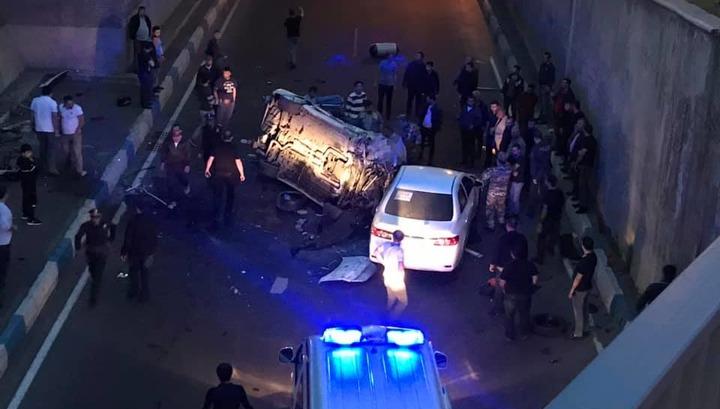 Երևանում մեքենան, 30 մետր գլորվելով, ընկել է կամրջից. տեսանյութ