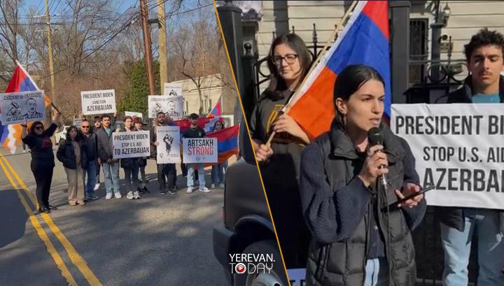 ԱՄՆ-ում ՀՅԴ երիտասարդները փակել են Ադրբեջանի դեսպանատան փողոցը