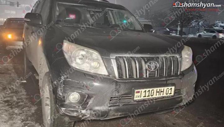 Վթարի է ենթարկվել Ալեն Սիմոնյանի ընտանիքին սպասարկող «Toyota Land Cruiser Prado»-ն