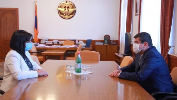 Պատգամավոր Թագուհի Թովմասյանը հանդիպել է Արցախի նախագահին