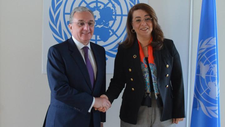 Զոհրաբ Մնացականյանը հանդիպել է ՄԱԿ-ի գլխավոր քարտուղարի տեղակալի հետ