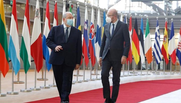 Եվրոպական խորհրդի ղեկավարն Արմեն Սարգսյանի հետ քննարկել է ԼՂ հարցը