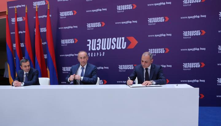 «Հայաստան» դաշինքի նախընտրական ցուցակի առաջին 20 անունները