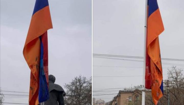 «Սասնա ծռեր» խմբավորման ներկայացուցիչները պղծել են Արցախի դրոշը. Նարեկ Սամսոնյան