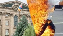 Քաղաքացին ԱԺ շենքի մոտ սպառնացել է բենզինը լցնել վրան ու պտուտակահանը մտցնել կոկորդը