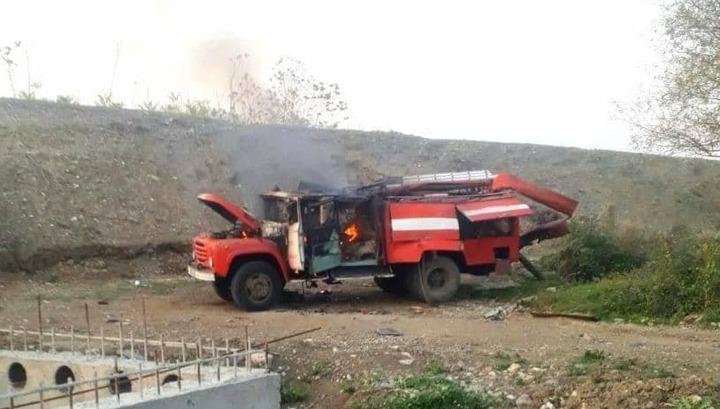 Հրթիռակոծվել է Ասկերանի շրջանային արտակարգ իրավիճակների բաժնի հրշեջ մեքենան