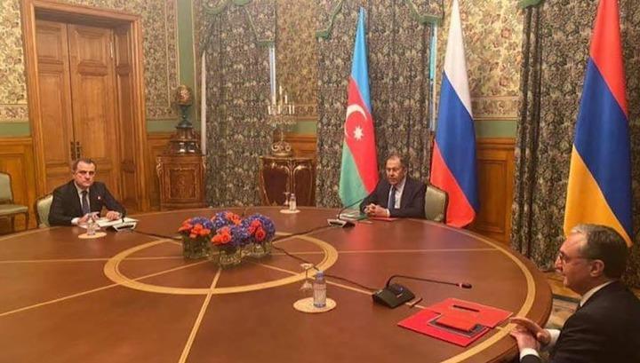 Մոսկվայում մեկնարկել է ՌԴ-ի, Հայաստանի և Ադրբեջանի ԱԳ նախարարների հանդիպումը