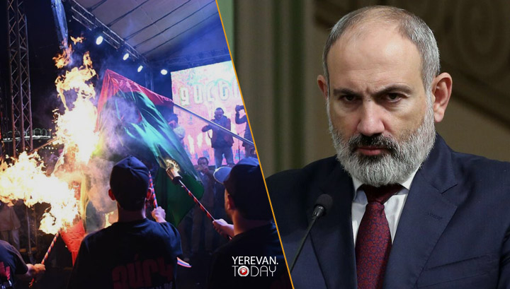 Փաշինյանը, ինչպես և սպասելի էր, դատապարտել է Ադրբեջանի և Թուրքիայի դրոշների այրումը