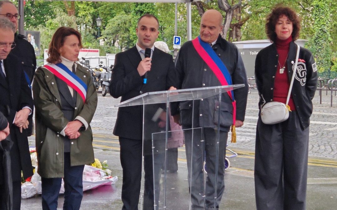 Հայոց ցեղասպանության 110-րդ տարելիցին նվիրված ոգեկոչման պաշտոնական արարողություն Փարիզում