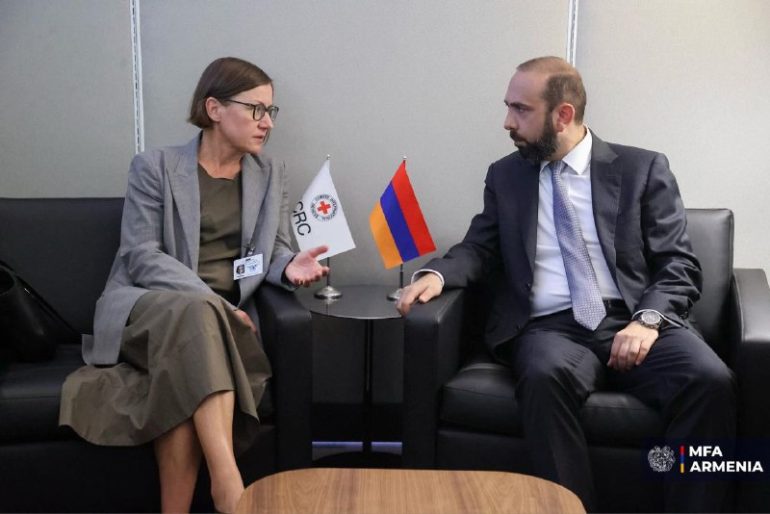Միրզոյանը Կարմիր խաչի միջազգային կոմիտեի նախագահի հետ քննարկել է Ադրբեջանում պահվող հայերի ազատ արձակման հարցը