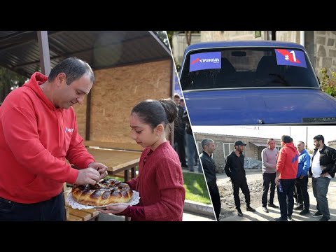 Հովտամեջում Սևակ Խաչատրյանին դիմավորել են աղ ու հացով ու հյուրասիրությամբ