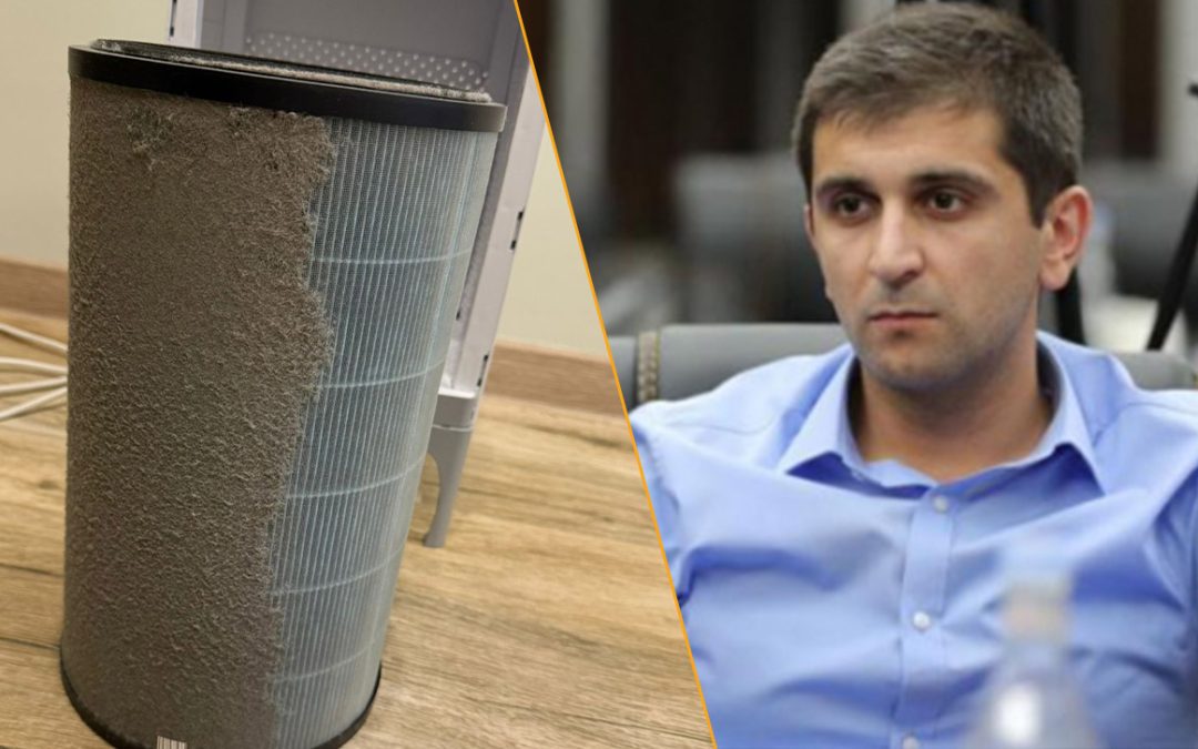 Նկարում օդ մաքրող սարքի ֆիլտրն է` մեկ ամիս օգտագործելուց հետո. այստեղ ոչ թե մեղավորը մթնոլորտն է,  այլ ոչ պատշաճ հսկողությունը. փաստաբան
