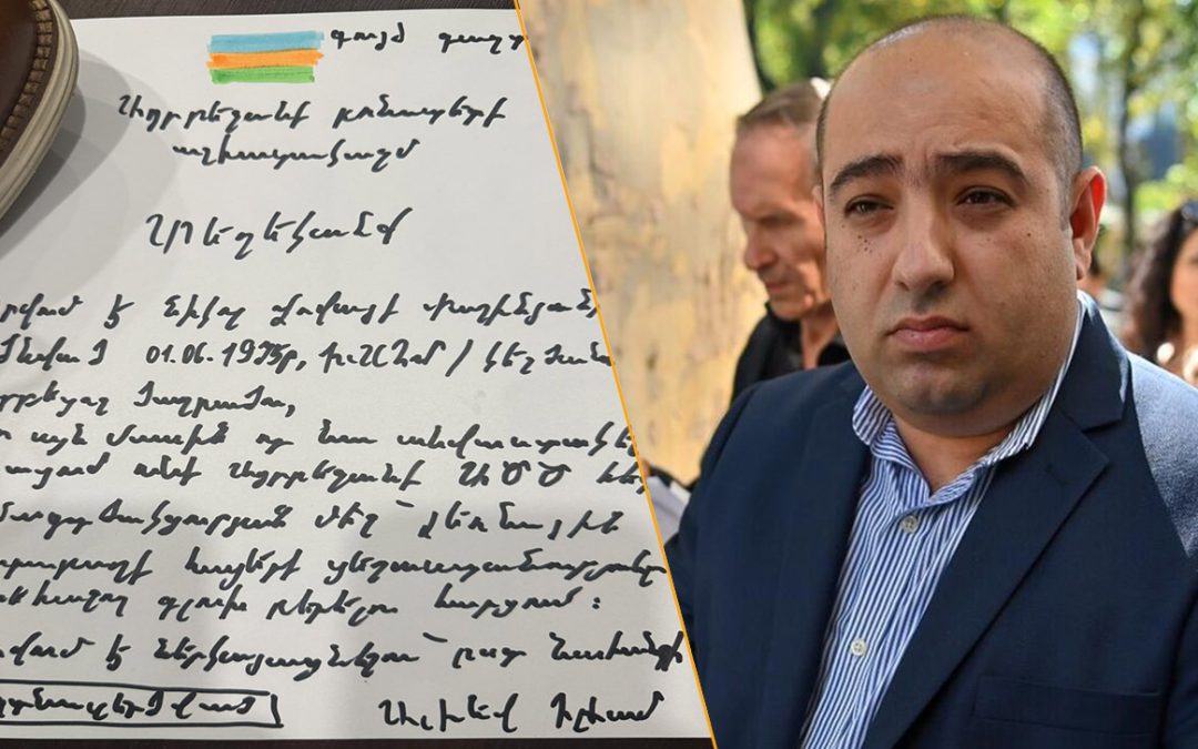 «Իմ ոտքի տակ է հայտնվել գույժ գաղտնի մի փաստաթուղթ»․ Հովհաննես Խուդոյան