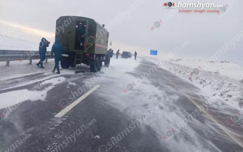 Երևան-Գյումրի ավտոճանապարհին բուք է. 1000-ից ավելի ավտոմեքենաներ չեն կարողանում երթևեկել