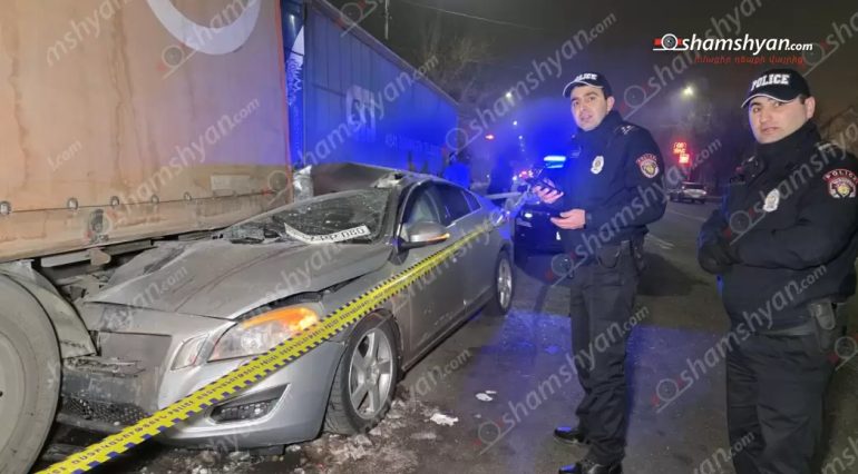 Երևանում «Volvo»-ն բախվել է բեռնատարին