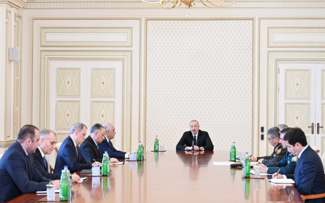Նախիջևանի օդանավակայանի վրա հարձակումներից հետո Ալիևը Անվտանգության խորհրդի նիստ է հրավիրել