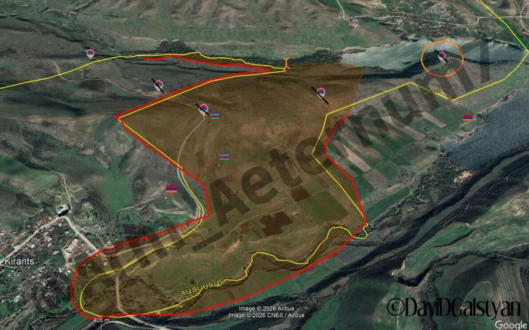 Ինչ տեսք ունի քարտեզի վրա հայ-ադրբեջանական սահմանազատումը Կիրանցի հատվածում. Սպուտնիկ