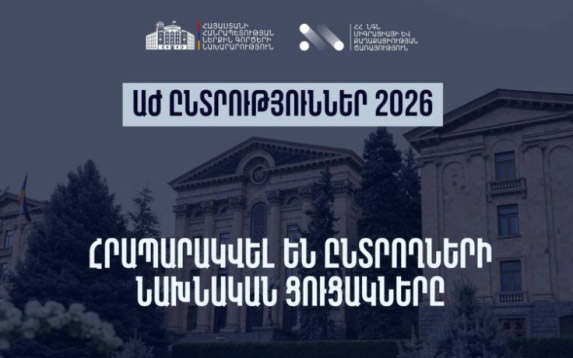 Հրապարակվել են ԱԺ հերթական ընտրությունների ընտրողների նախնական ցուցակները