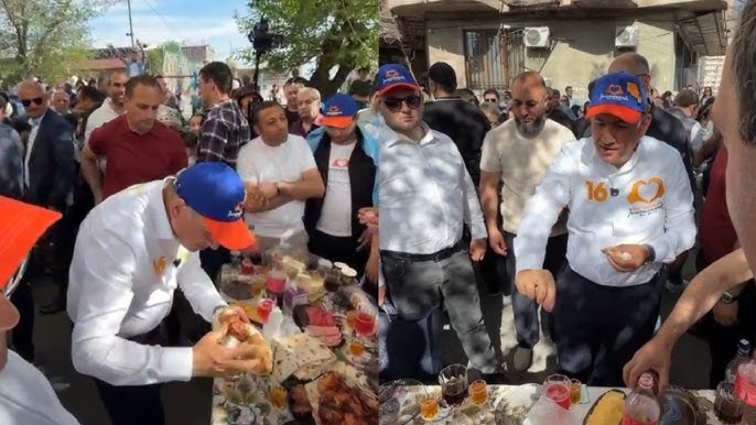 Պա՛հ-պա՛հ-պա՛հ, չաղանում ենք. Փաշինյանին Դավթաշենում խորոված են հյուրասիրել