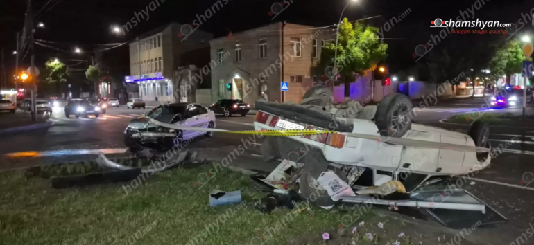 Վանաձորում բախվել են «BMW»-ն և «ԳԱԶ 31029»-ը․ կա 4 վիրավnր