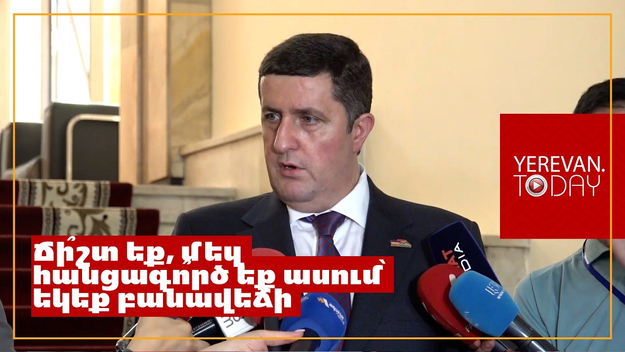Իշխանության համար այլ կարծիք հայտնողը համարվում է «տրոյական ձի»․ Դավիթ Ղազինյան