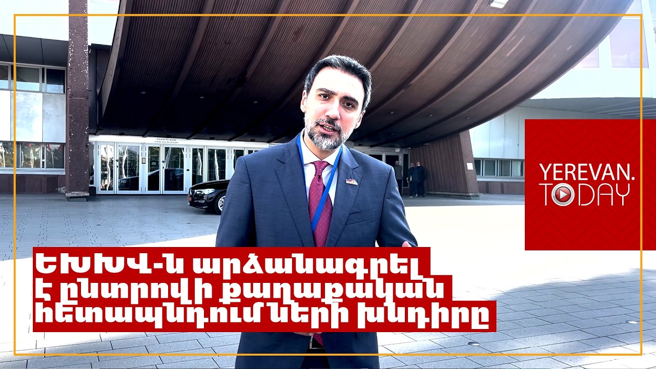 ԵԽԽՎ-ն արձանագրել է ընտրովի քաղաքական հետապնդումների խնդիրը․ Արամ Վարդևանյան