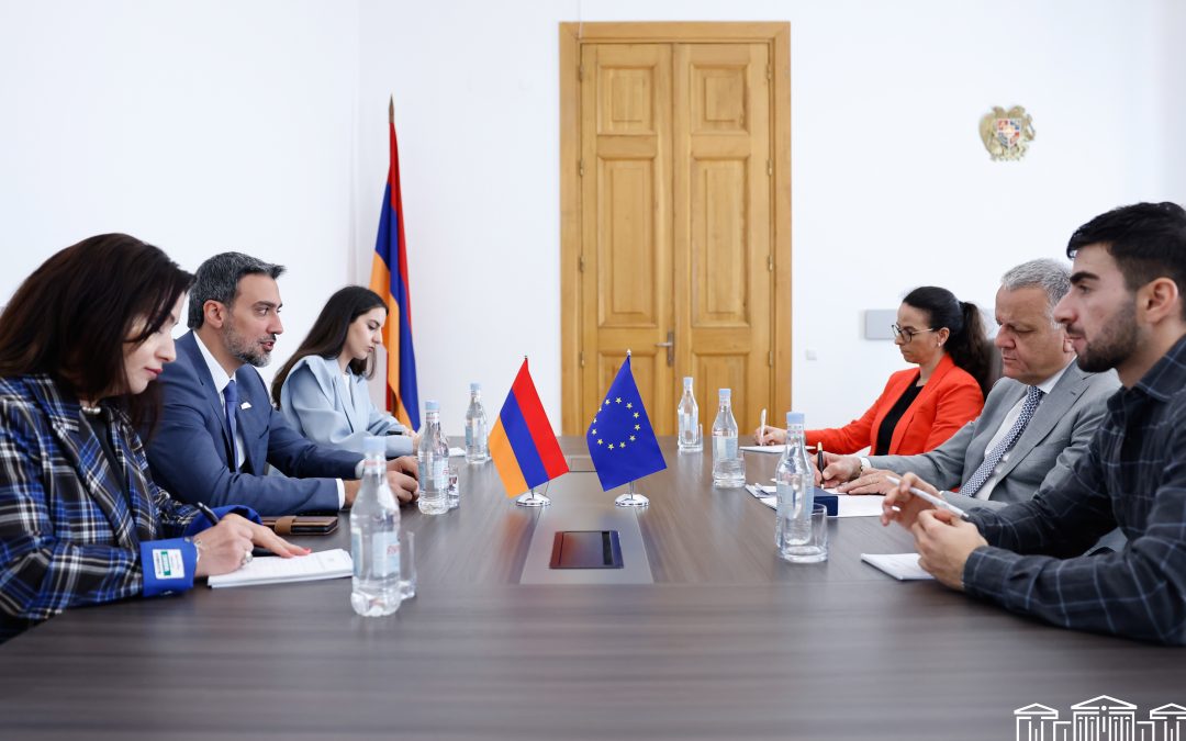 Արամ Վարդևանյանն ընդունել է Հայաստանում ԵՄ պատվիրակության ղեկավարին